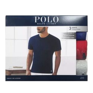 Polo Ralph Lauren Men’s size Medium 3 Classic Fit Cotton Crews tee shirts NWT